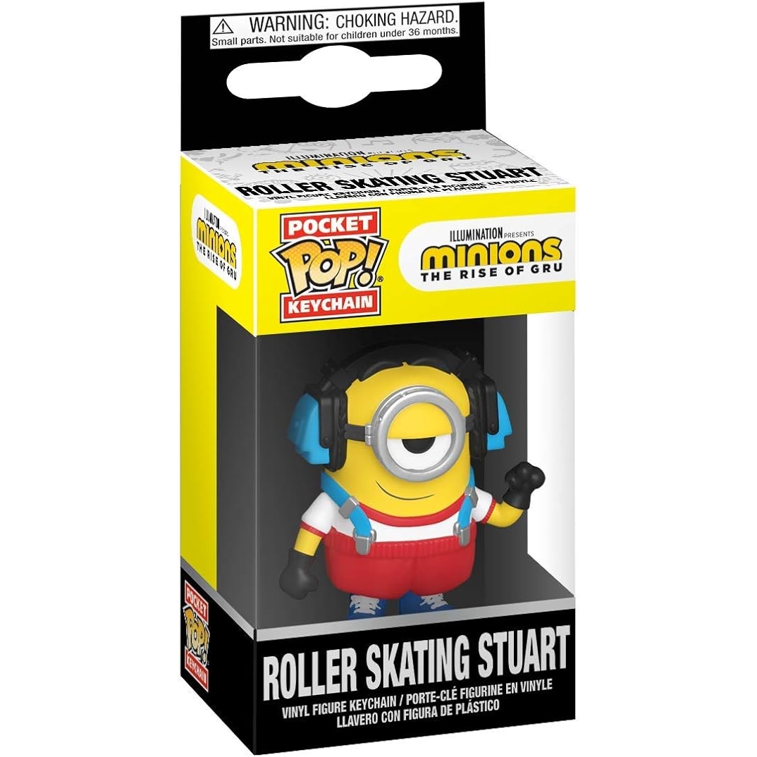 Funko POP ! Keychain Minions roller skating Stuart